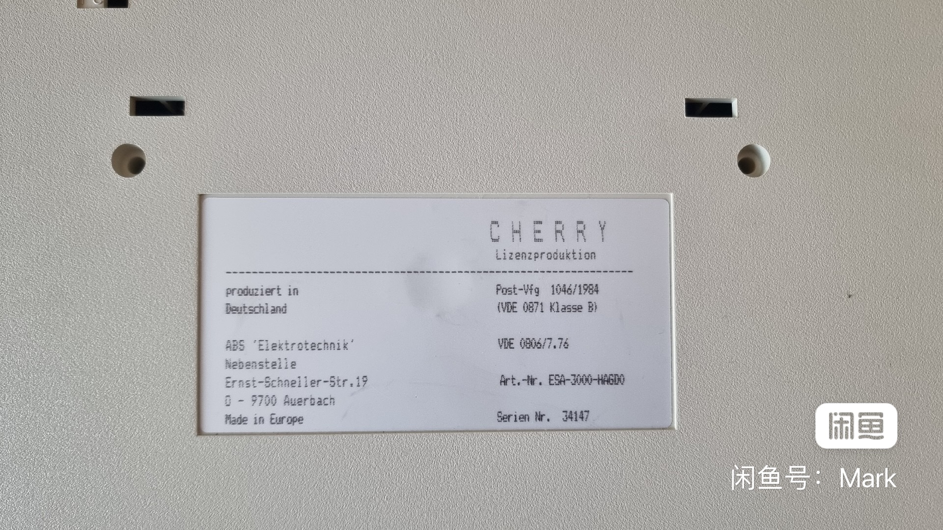 Cherry ESA-3000 HAGD0