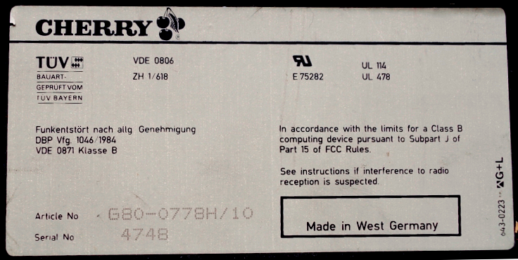 G80-0778H/10 (Regular product)