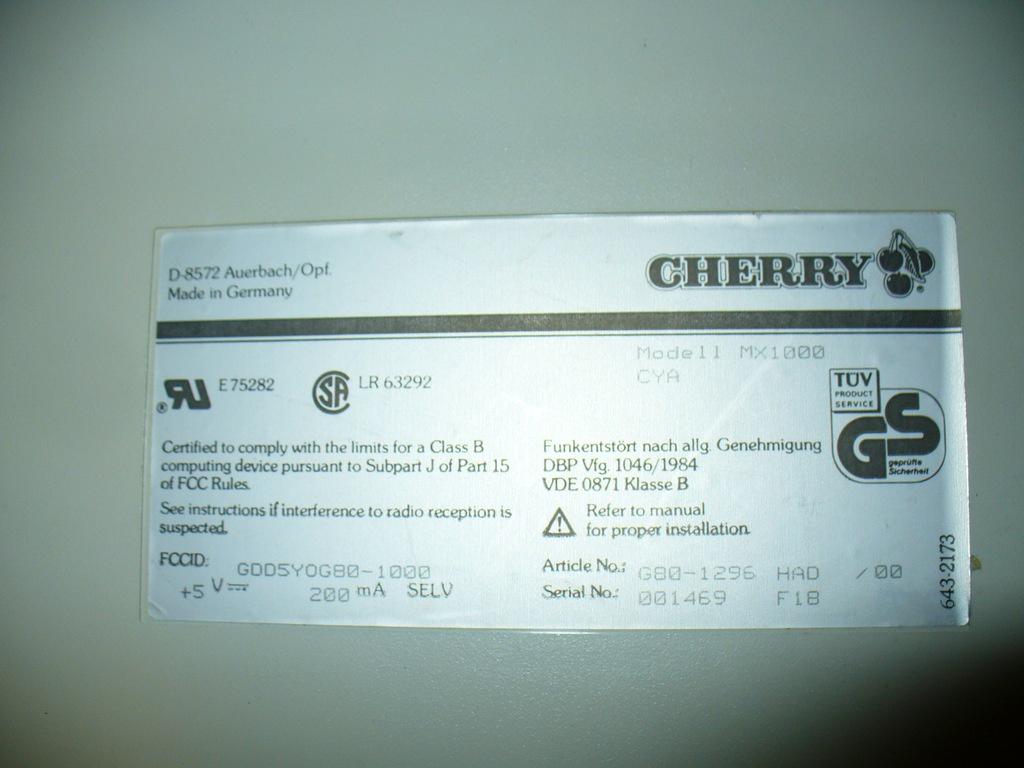 G80-1296 HAD (SPEEDLINE)