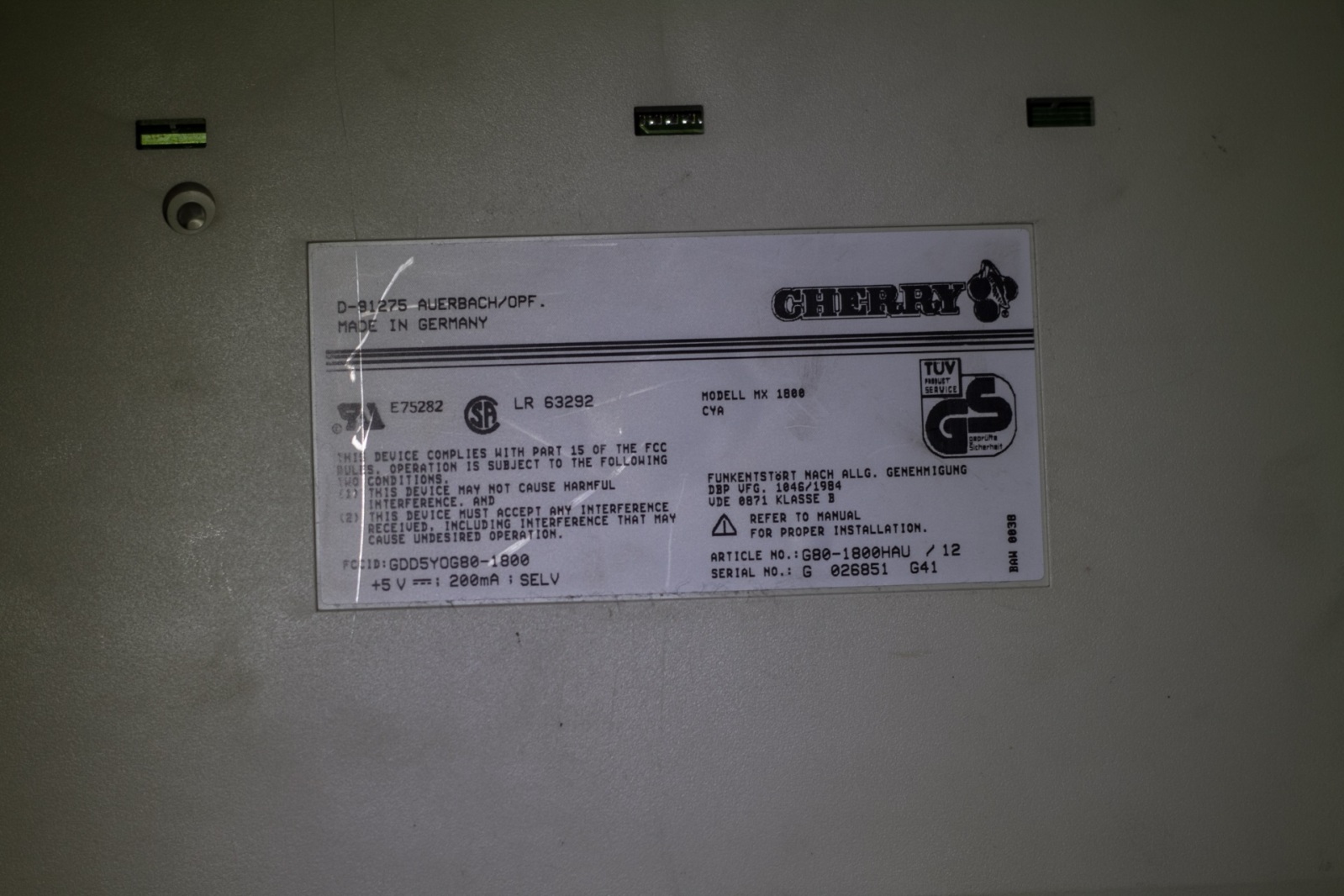 G80-1800 HAU