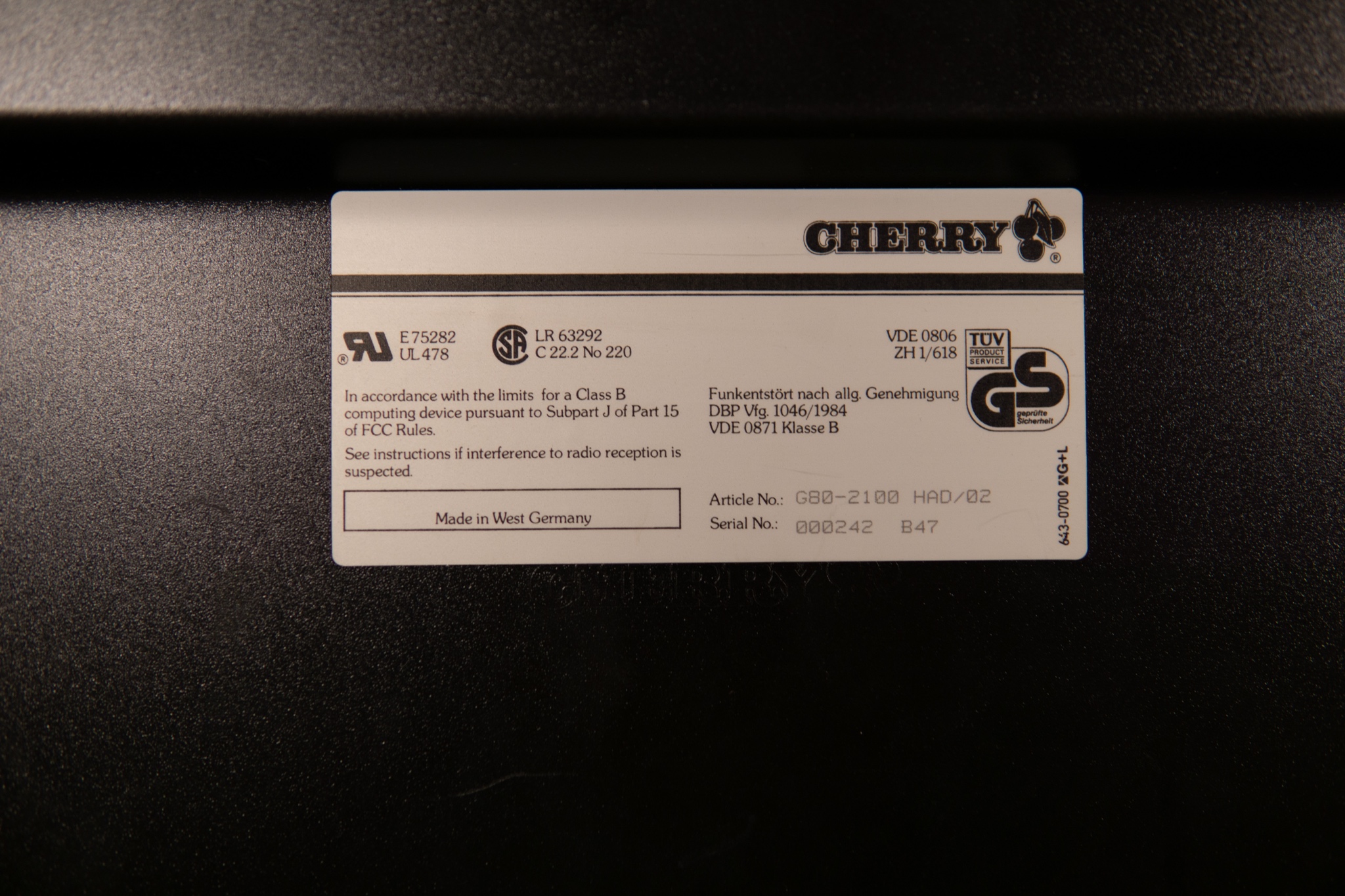 G80-2100 HAD