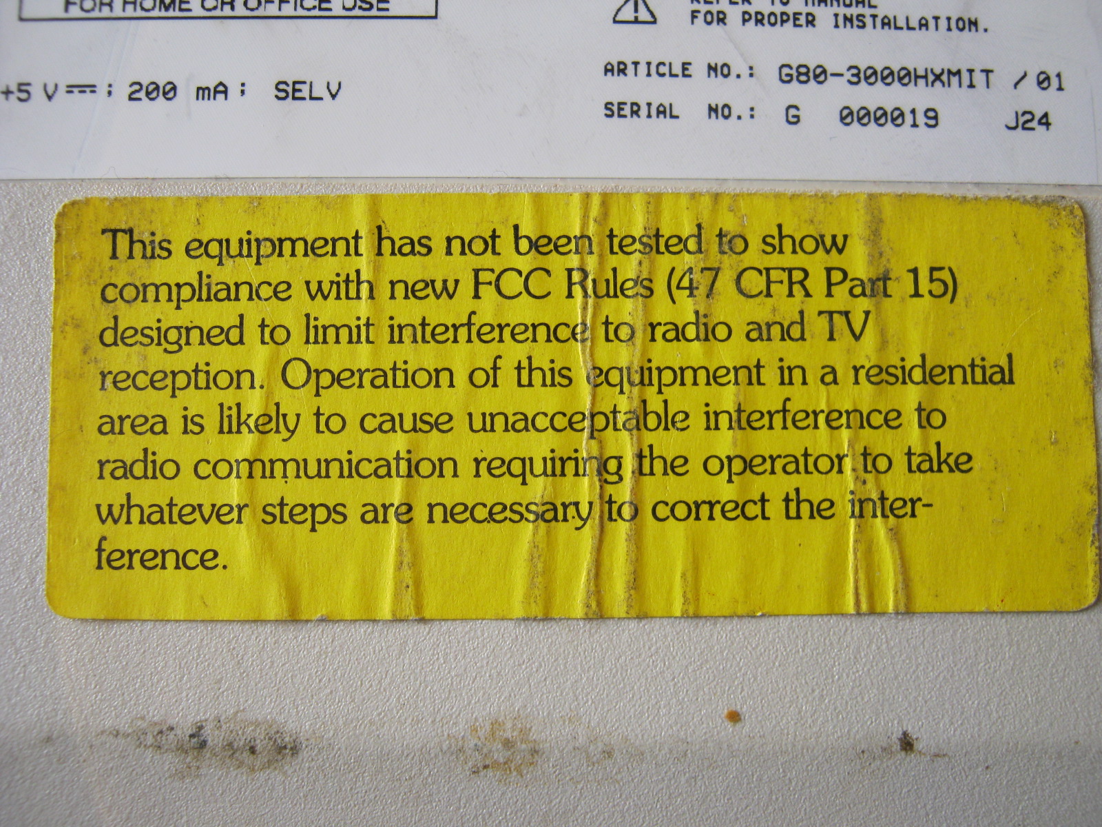 G80-3000 HXMIT