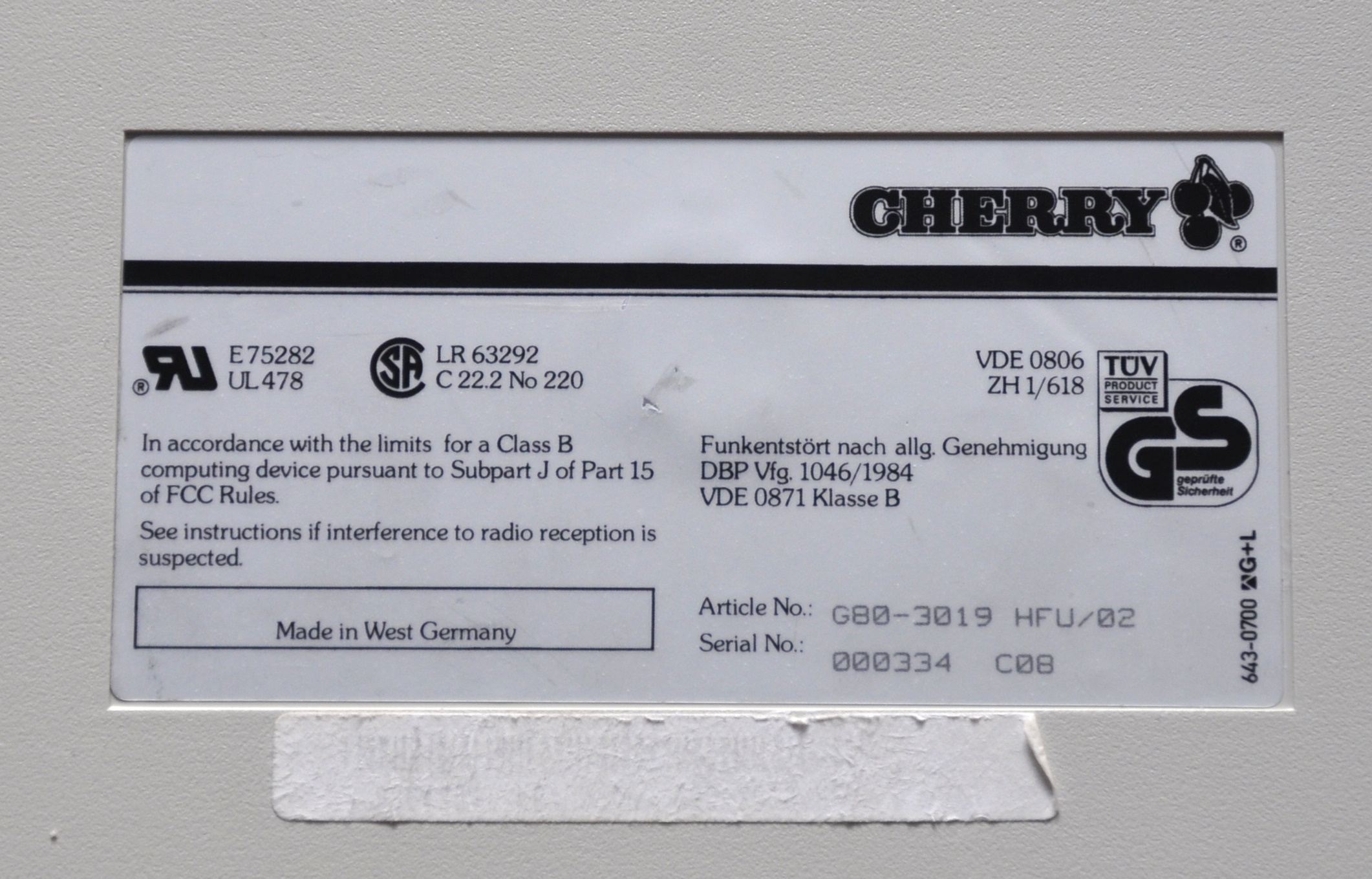 G80-3019 HFU/02