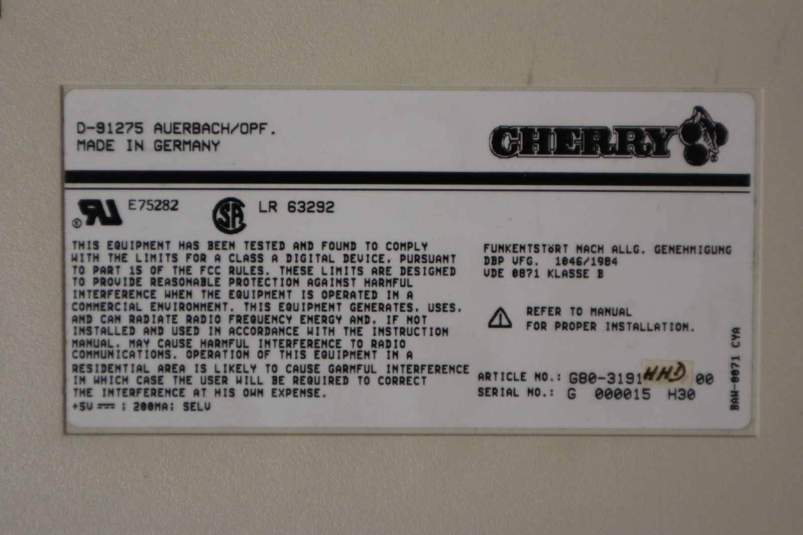 G80-3191 HHD