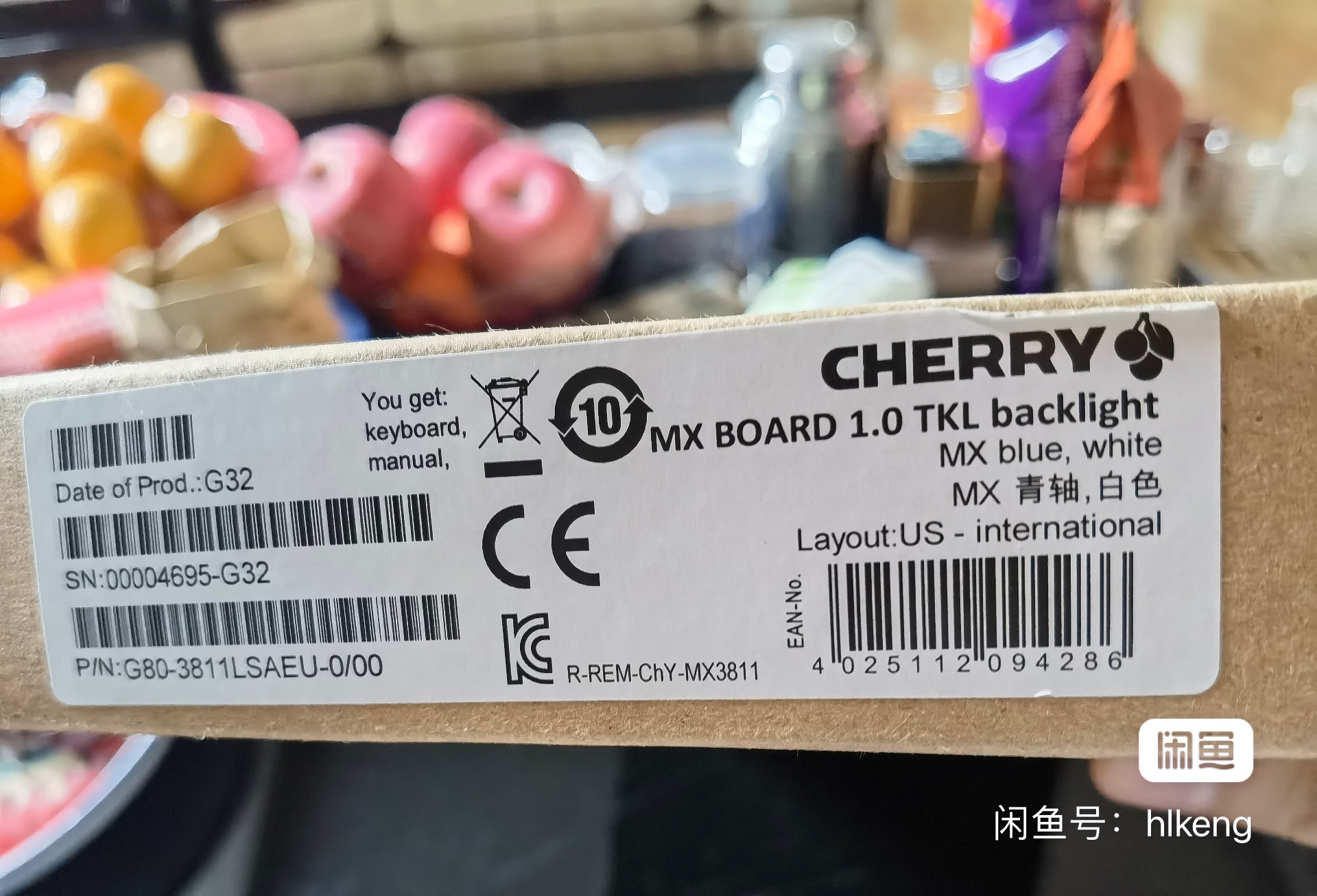 G80-3811 LSAEU MX1.0 TKL