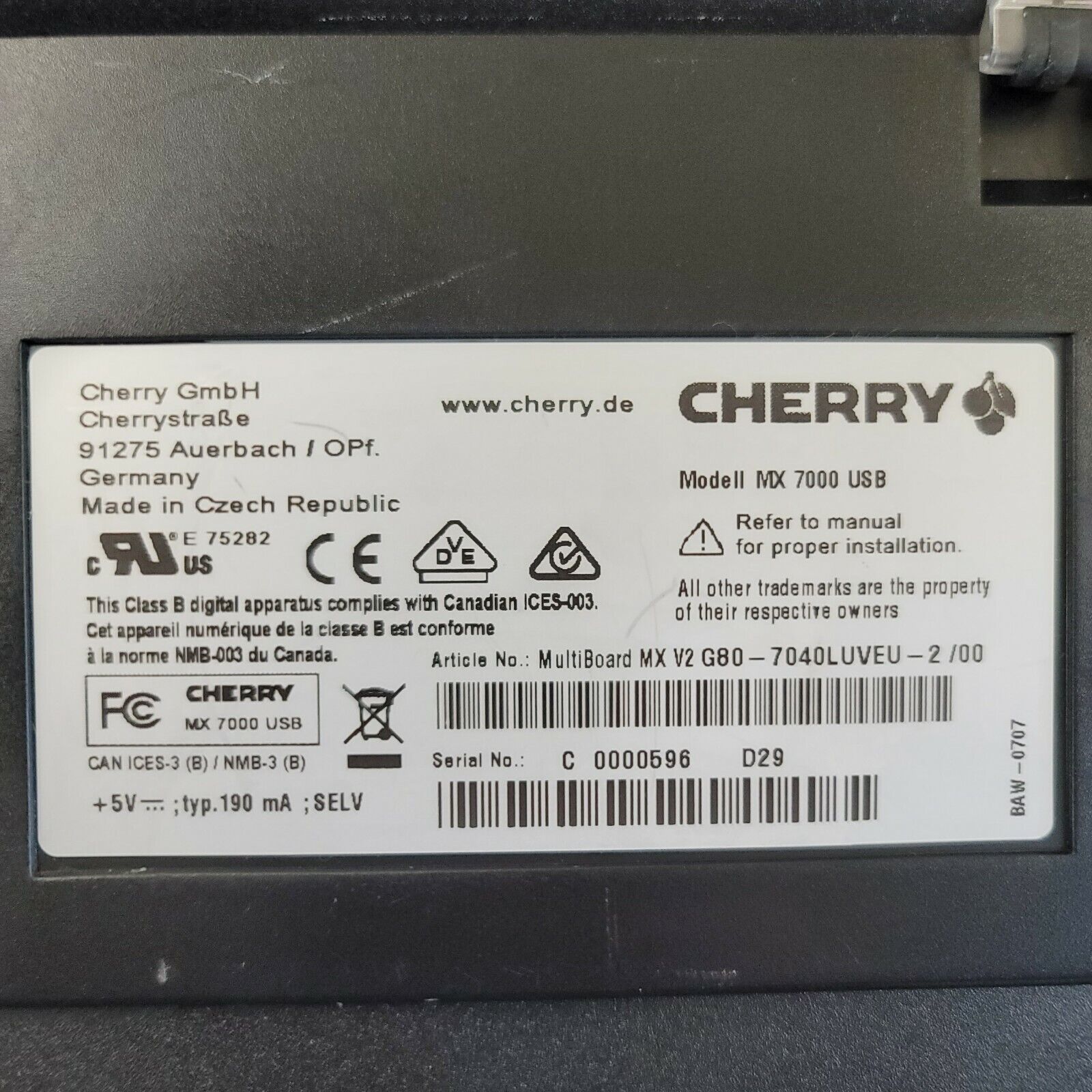 G80-7040 LUVEU