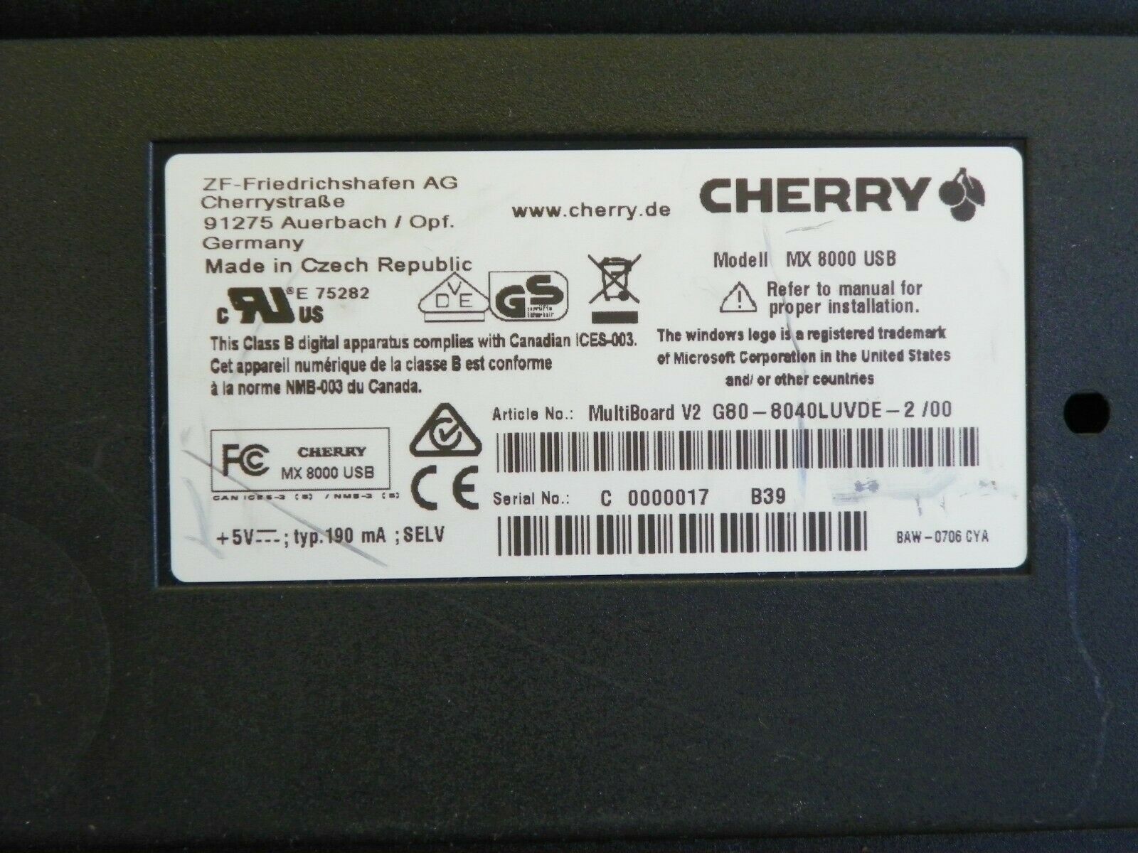 G80-8040 LUVDE