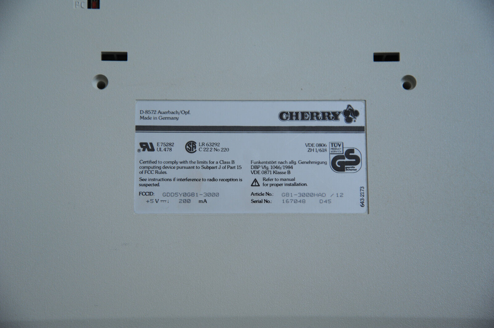 G81-3000 HAD