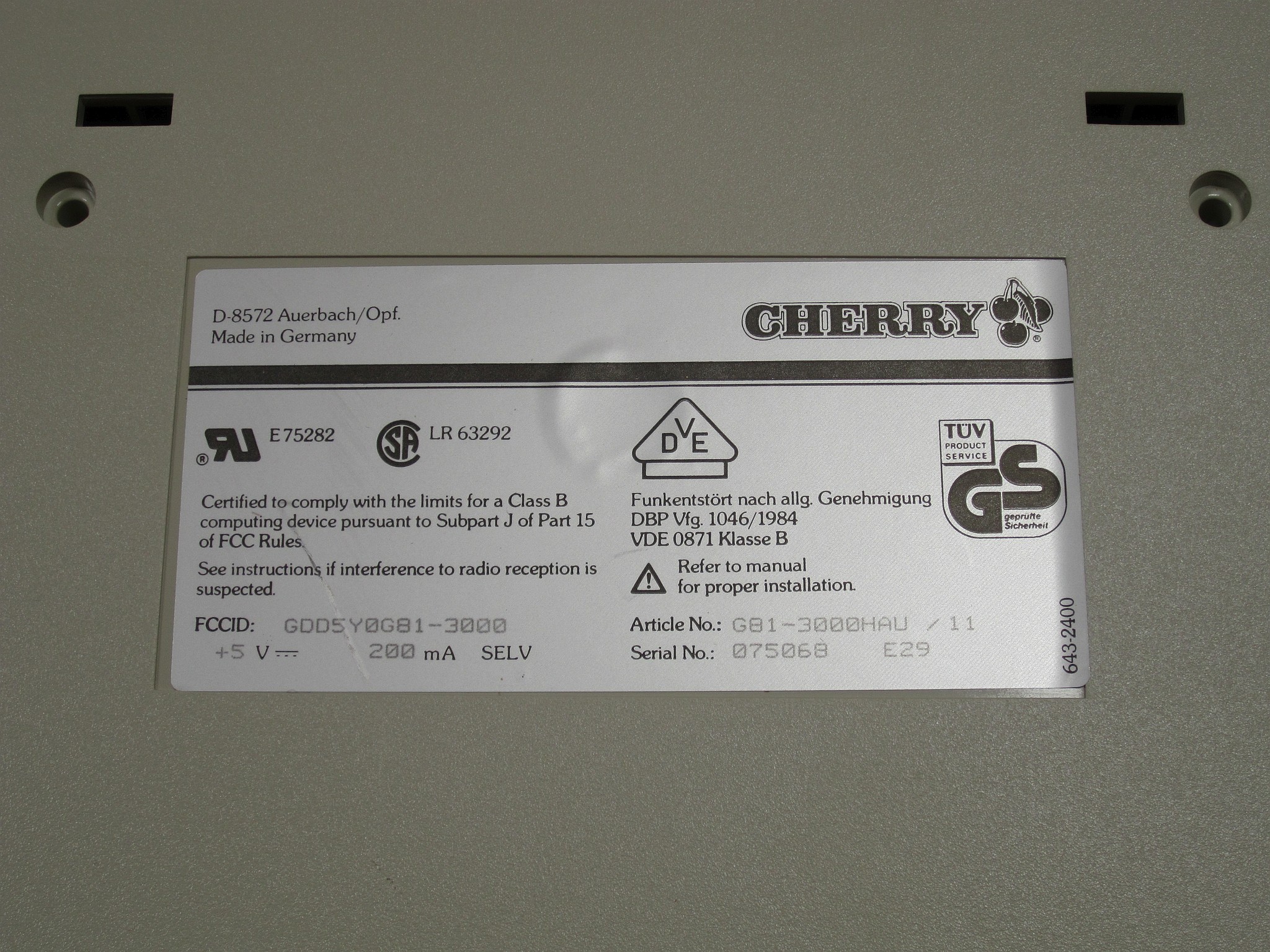 G81-3000 HAU