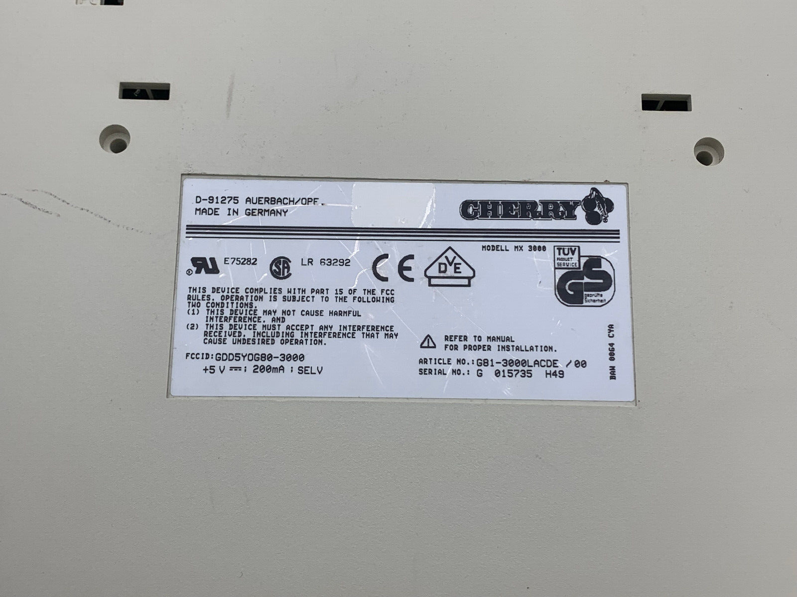 G81-3000 LACDE