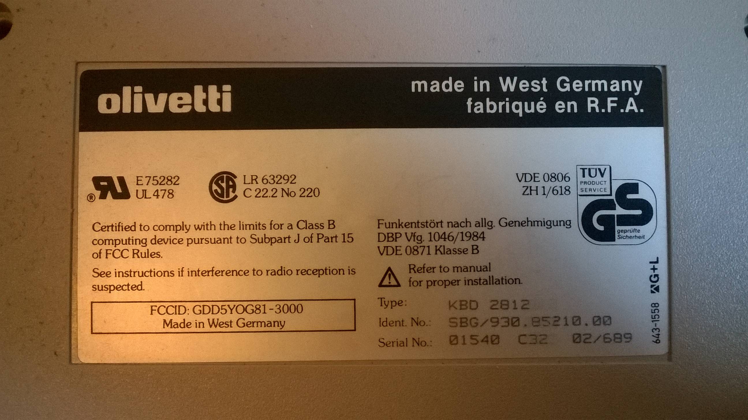 G81-3011 SBG