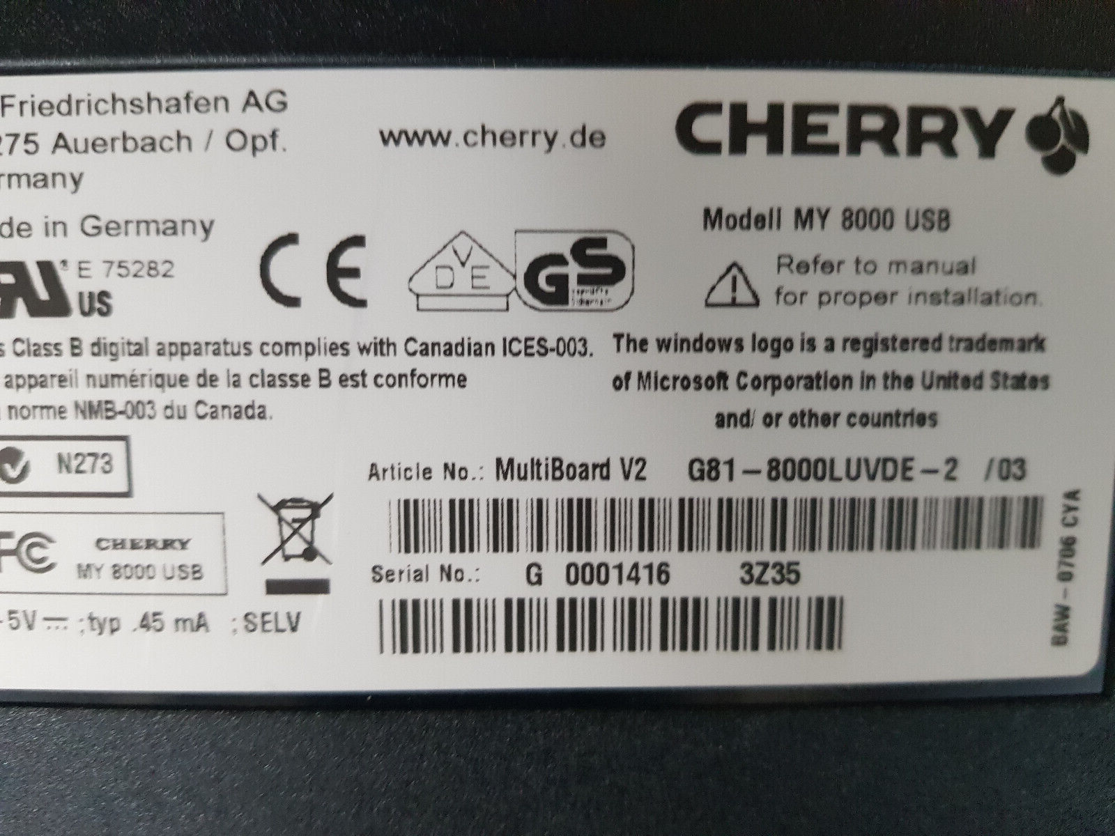 G81-8000 LUVDE-2