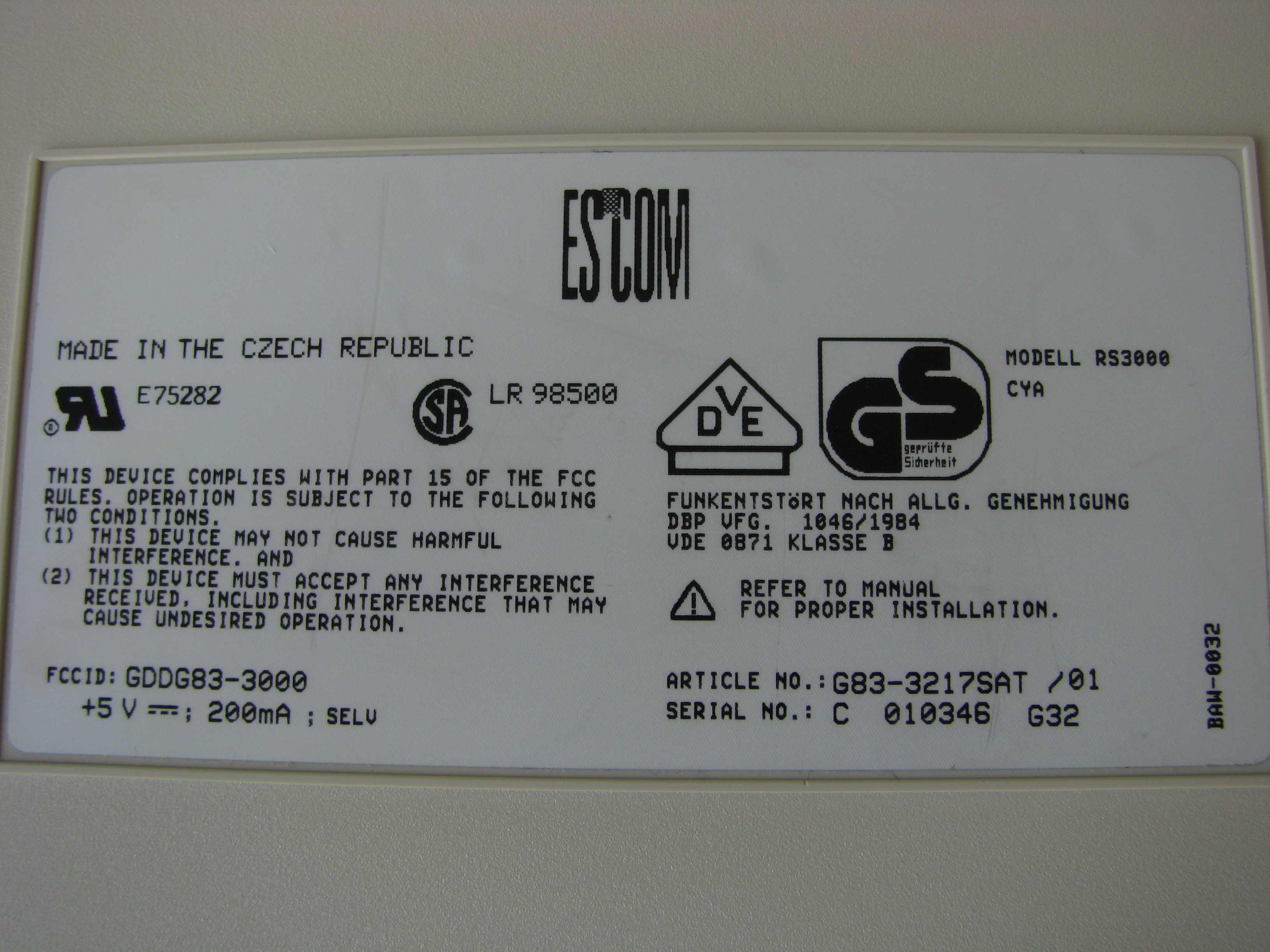 G83-3217 SAT