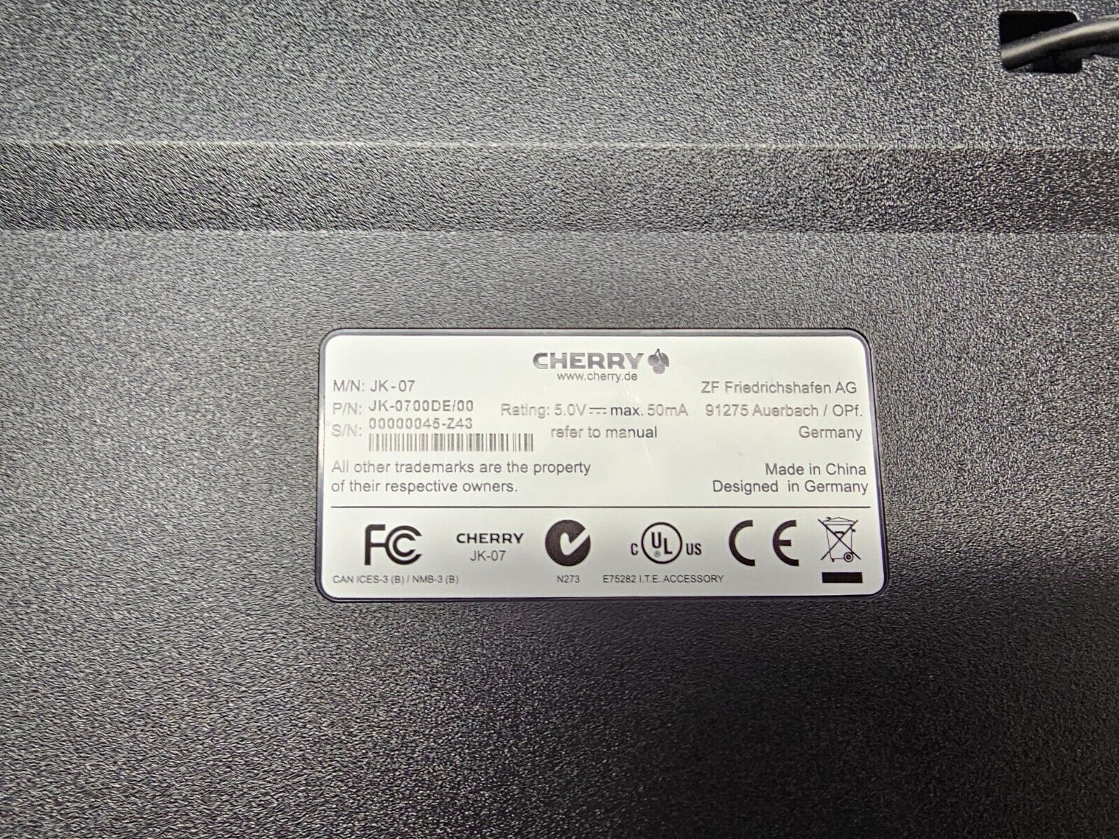 Cherry JK-0700DE
