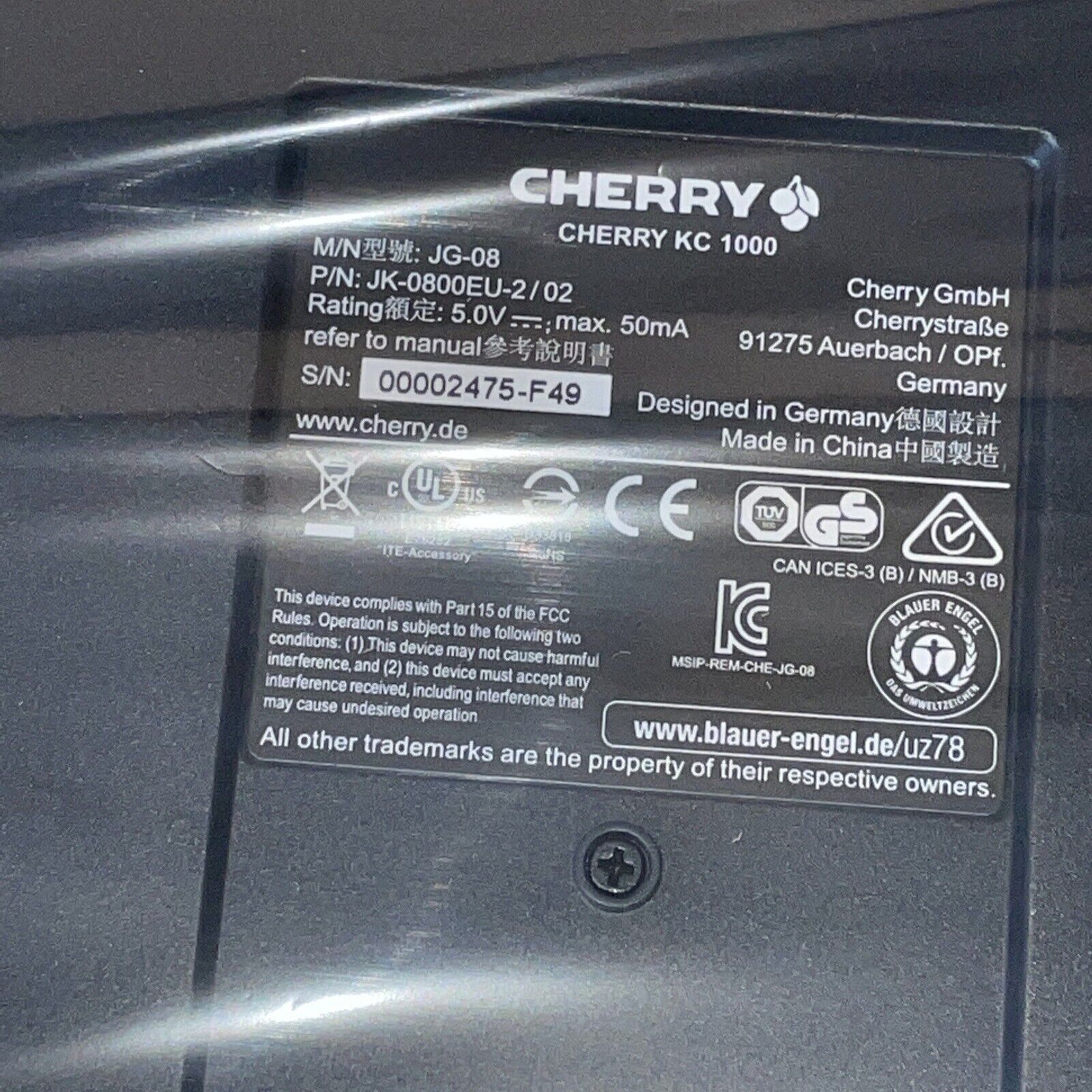 Cherry JK-0800EU (KC 1000)