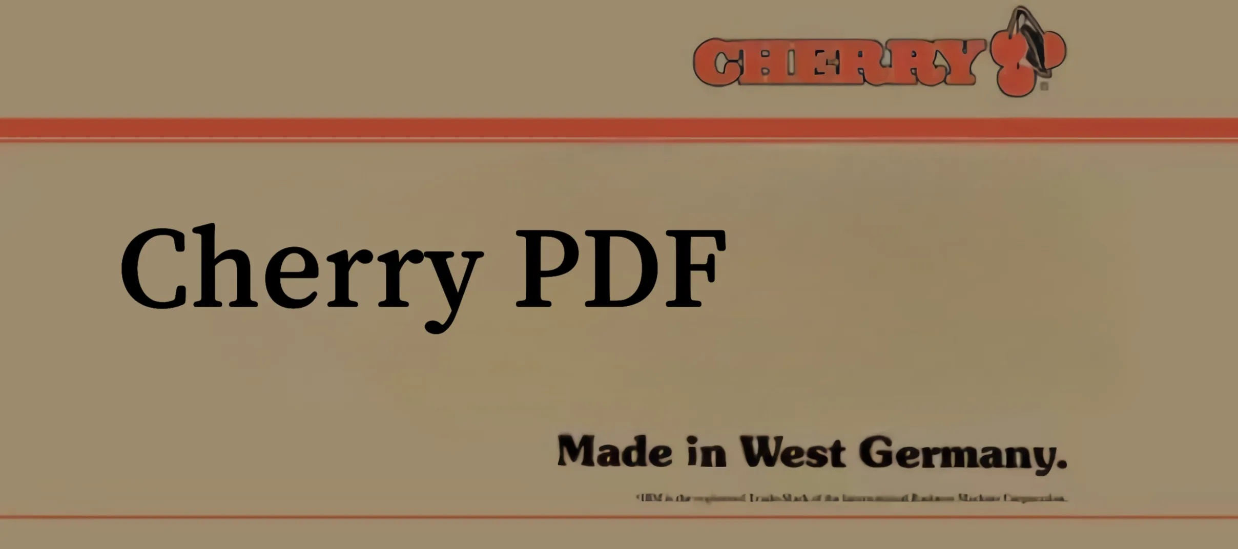Cherry PDF